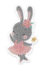 Алмазная (кристальная) мозаика Фрея, магнит Зайка, 5.5х10 см