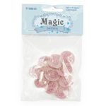 Пуговицы на ножке Розочки, 10 шт (8 св.розовый)