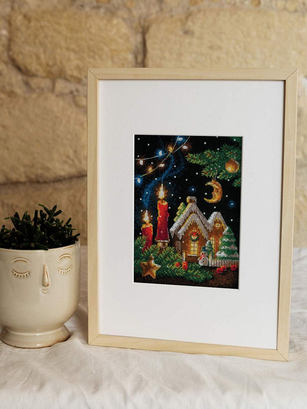 Набор для вышивания нитками Риолис, Пряничная сказка 15х21 см