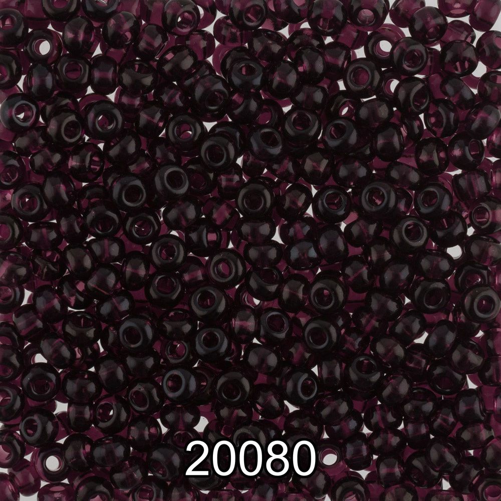 Бисер Preciosa круглый 10/0, 2.3 мм, 500 г, 20080(Ф167) т.лиловый