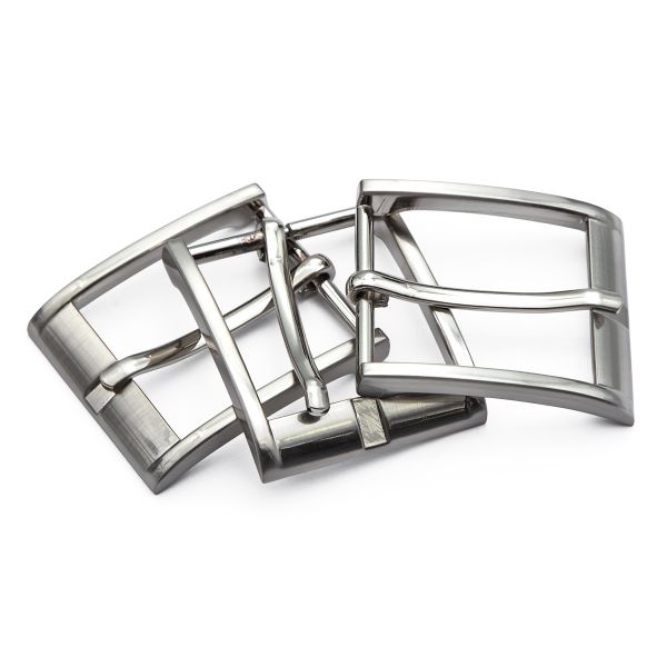 Пряжка ременная металл 35 мм, T.Silver, 3 шт
