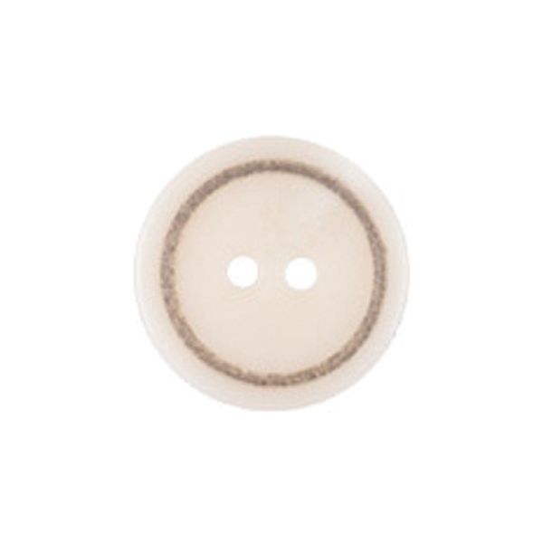 Пуговицы 2 прокола костюмные 15 мм, 24 шт, А001 белый, Gamma LQ 0028