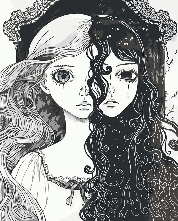 Картина по номерам Фрея PNB/PL-353, Две противоположности, 50х40 см