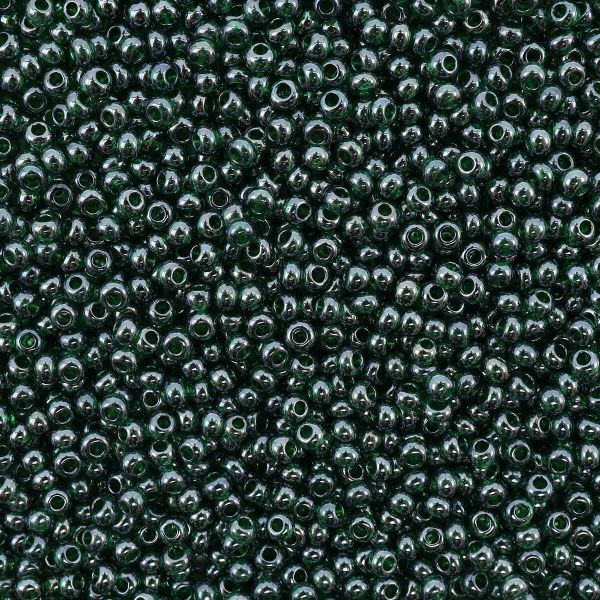 Бисер Preciosa прозрачный с жемчужным покрытием 10/0 (56060), круг.отв., 500гр