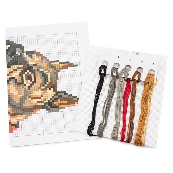 Набор для вышивания нитками РС Студия, Боксер 13х15 см