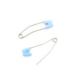 Булавки английские с замком безопасности, голубой, Pony /TOS/