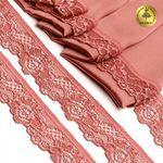 Кружево эластичное (стрейч) 30мм L839, цв.F139 коралловый уп.50м, Kruzhevo