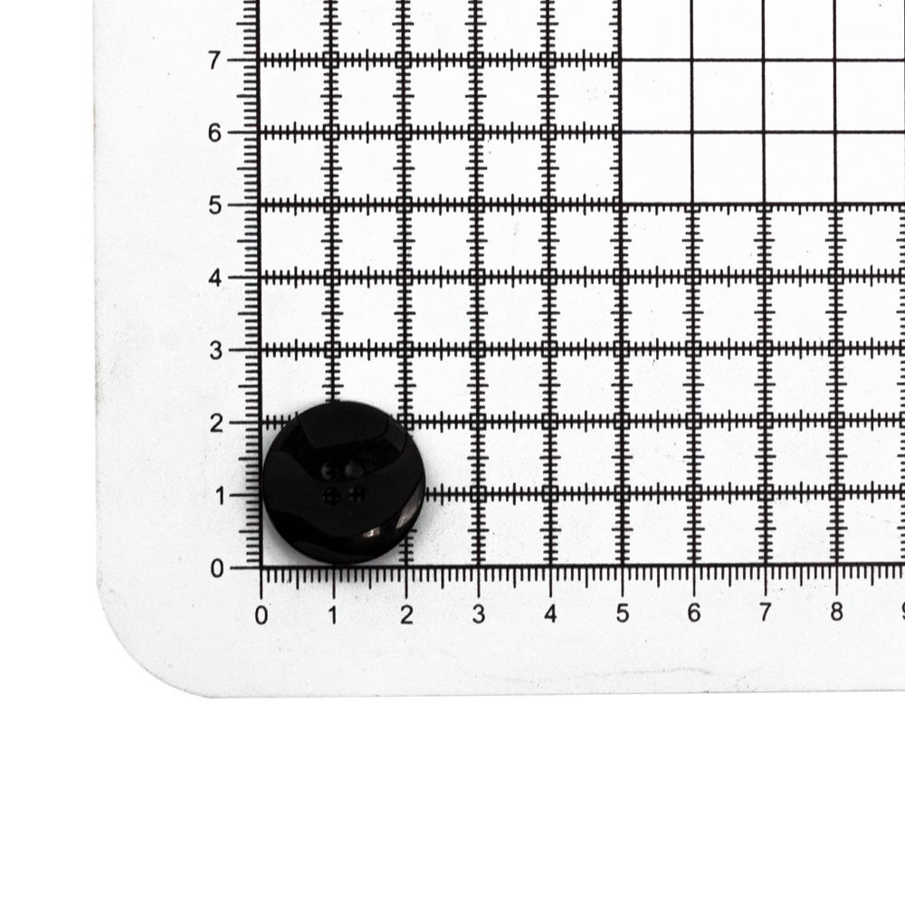 Пуговицы 4 прокола 36L (23мм), (Black (черный)), 72 шт, S090179
