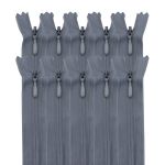 Молния потайная (скрытая) Т3 (3 мм) 1 зам., н/раз., 50 см, серый, 31274 / 50, 10 шт