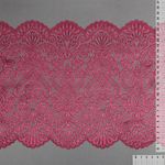 Кружево бельевое эластичное 240 мм / 3 метра, TBY.40992, цв.2925 розовый рубин, Kruzhevo