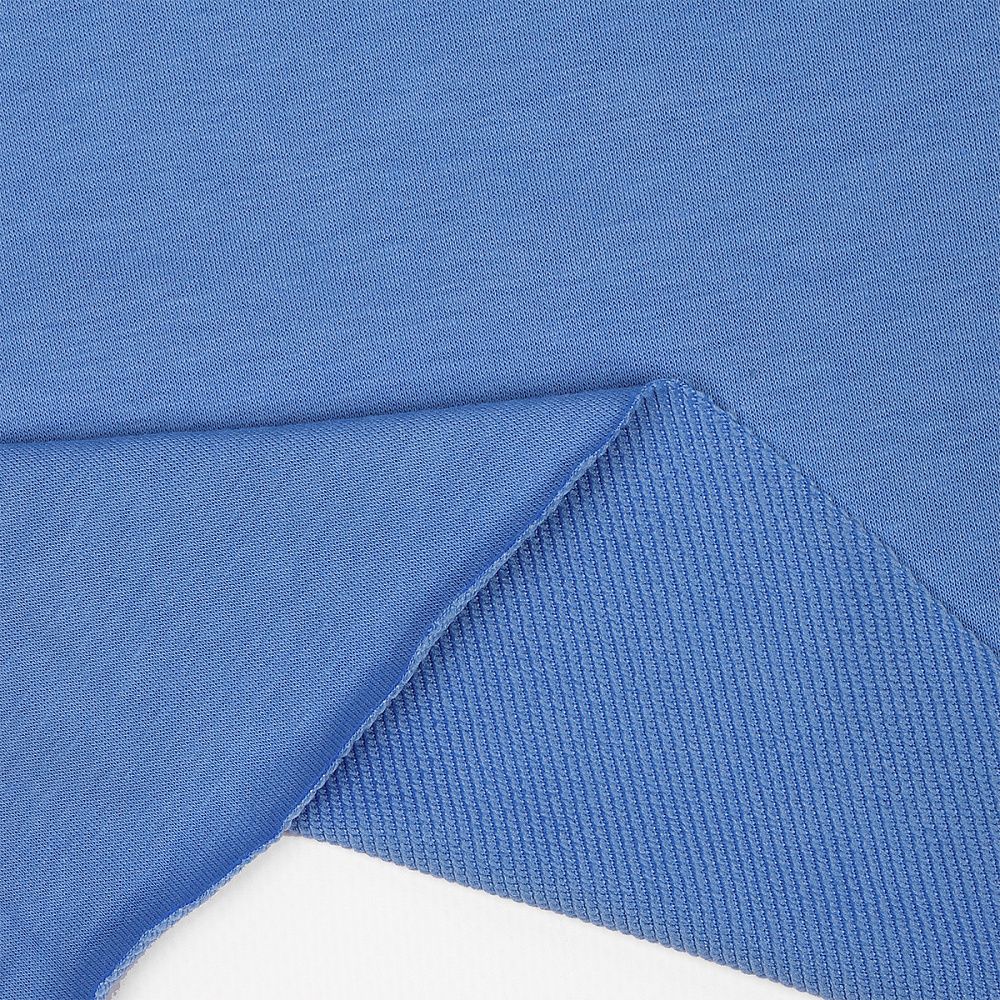 Футер 2-нитка петля поликоттон стрейч 220 г/м², 160 см / 3 метра, ФУТ2Х.TBY.ХЛ-ПЭ.S144.3, цв.S144 голубой