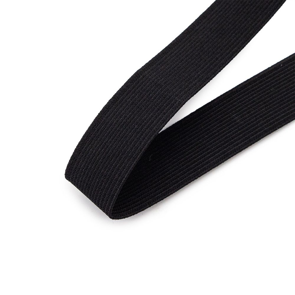 Резинка башмачная 25.0 мм / 25 метров, вязаная, черный