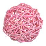 Шары декоративные из ротанга 9 см, 6 шт, №02 св. розовый, Blumentag BRF-9