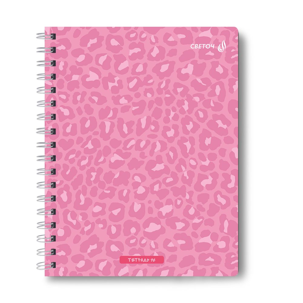 Тетрадь ученическая общая, A5 96 л. на гребне 60 г/м², белизна 90 %, 4 шт, клетка, 01185 Розовые сны, Светоч Т111