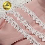 Кружево гипюр (плетёное) 20 мм, матовая нить TBY.0404, цв.белый уп.13.71м, Kruzhevo