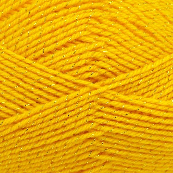 Пряжа Камтекс Праздничная с люрексом / уп.10 мот. по 50 г, 160 м, 104 желтый