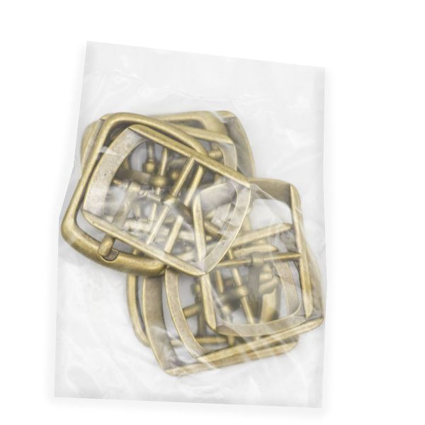 Пряжка ременная металл 27 мм. латунь, 10 шт, BIG