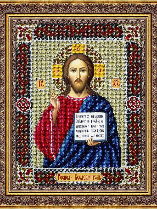 Набор для вышивания бисером Паутинка, Господь Вседержитель 20х25 см