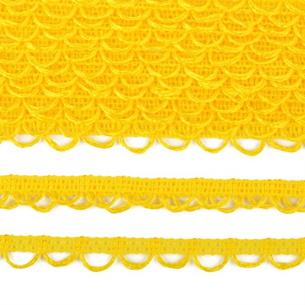 Тесьма отделочная UU 109 желтый 18-19 мм, уп.16,45м