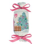 Набор для вышивания нитками Panna, Батончик. Розовый домик, 4х11 см