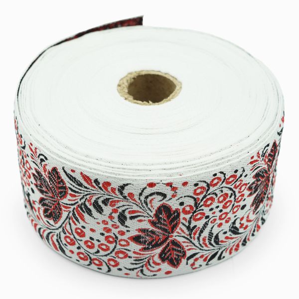 Лента (тесьма) жаккардовая 65.0 мм / 25±1 метров, рис. 9430 Смородинка, (10) С3799Г17