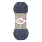 Пряжа Alize (Ализе) Alpaca Royal New / уп.5 мот. по 100 г, 250м, (203 джинсовый меланж)