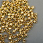 Бусины пластик ⌀8 мм, 500 г, цв.золотой, Magic4Hobby
