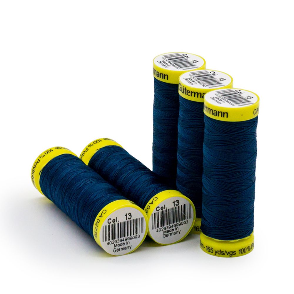 Нитки для трикотажа Gutermann Maraflex, 150м, 013 синий, 5 катушек