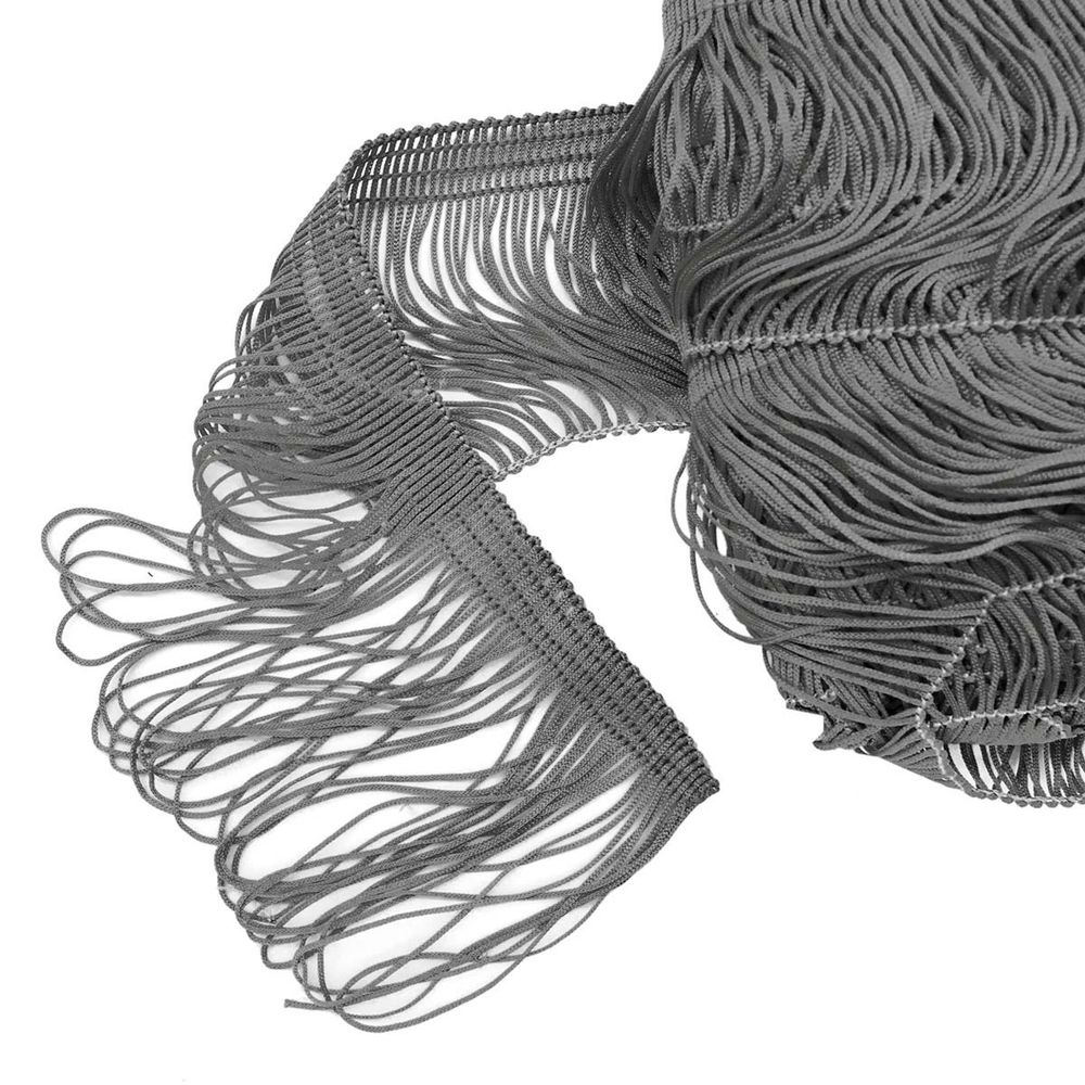 Бахрома отделочная 90.0 мм / 25 метров, 235 серый