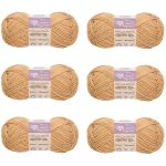 Пряжа Люблю вязать Фитнес 100 / уп.6 мот. по 50 г, 100 м, 818 капучино