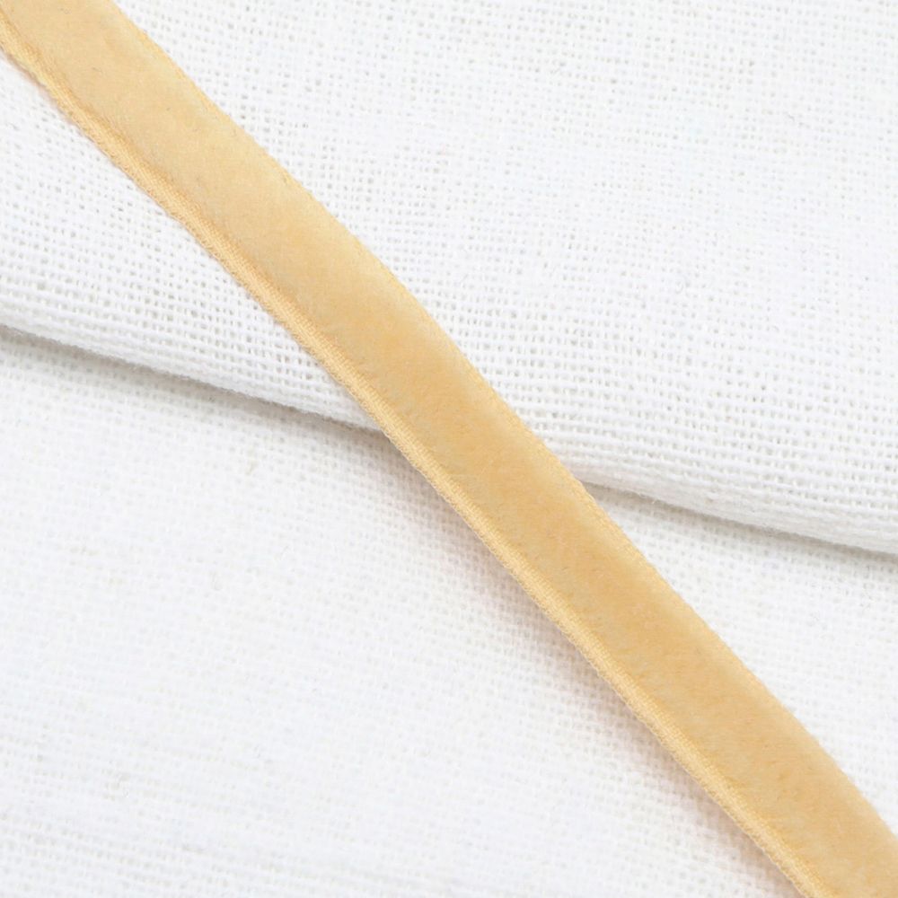 Лента бархатная (тесьма) 10.0 мм / 10±0.5 метров, рис. 8508, цв.24 св.золото