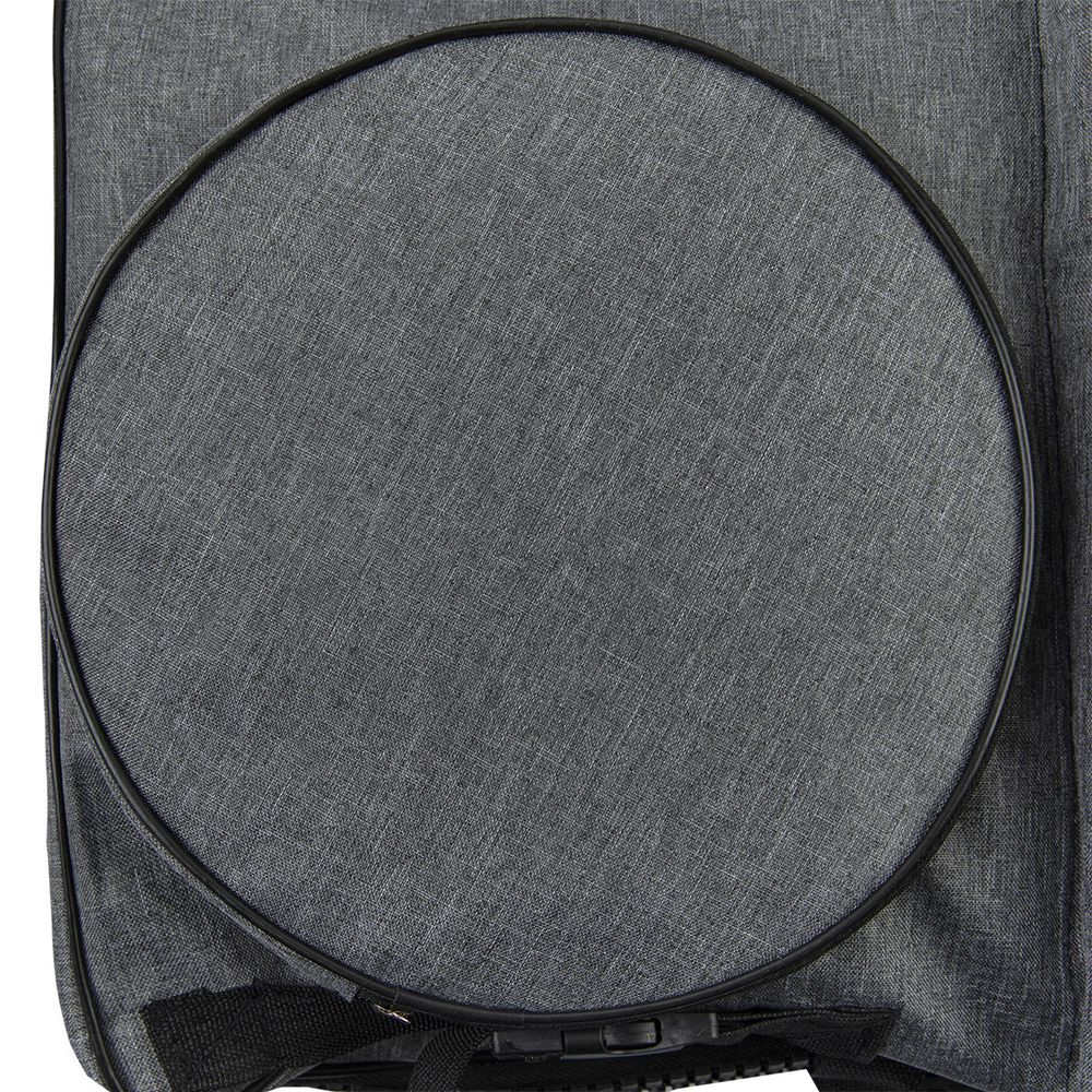 Сумка-рюкзак для художественных принадлежностей 67x48x5 см, 100% нейлон, серый/grey, Аква-колор PBA-03