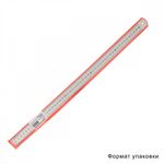 Линейка стальная Maxwell 50 см / 0.7 мм, MAX.8112 ПВХ чехол