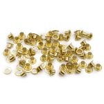 Люверсы металл ⌀_4.4 мм (внутр.), h5.42 мм (внутр.), №2, сталь, New Star, золото, уп.≈5000 шт