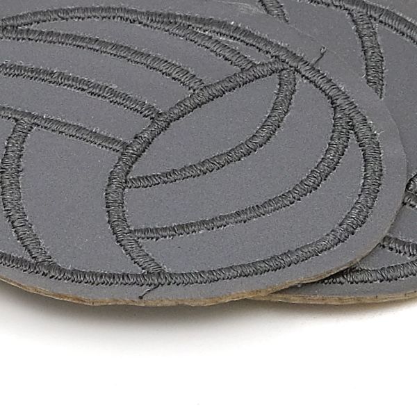 Термоаппликация светоотражающая Волейбольный мяч, 62х51 мм, LA423, 3 шт