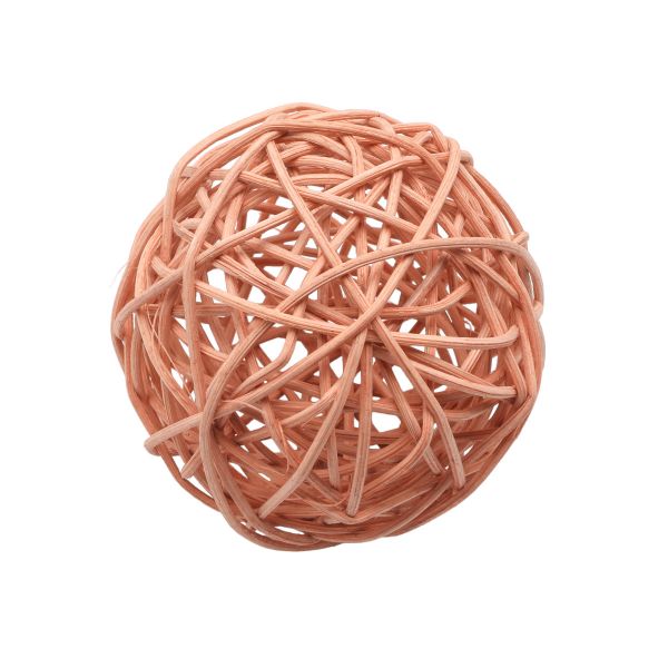 Шары декоративные из ротанга 7см, 6 шт, цв. ольха, BH232AB-J56-7