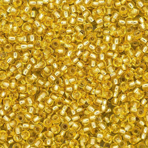 Бисер Preciosa прозрачный цв. с серебр. Центром 10/0 (2.3 мм), круг.отв, 20гр, уп.5 шт