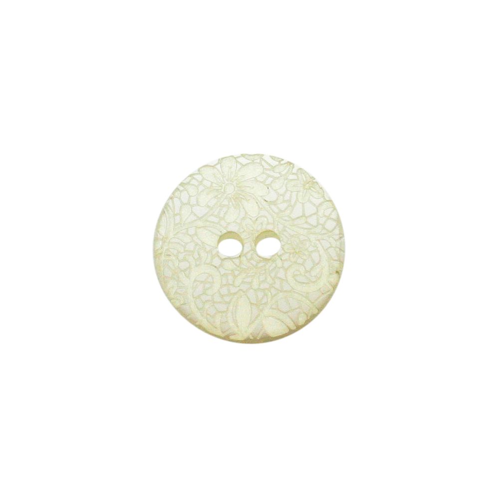 Пуговицы 2 прокола 24L, (White (белый)), 36 шт /TOS/