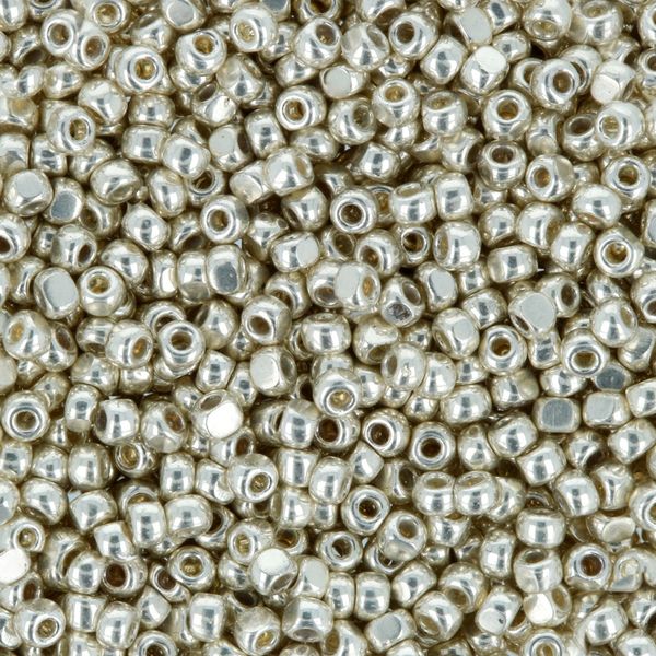 Бисер Toho 15/0 Charlotte 2 (1.7 мм), 25 г (5х5 г), 0558 серебристый/металлик