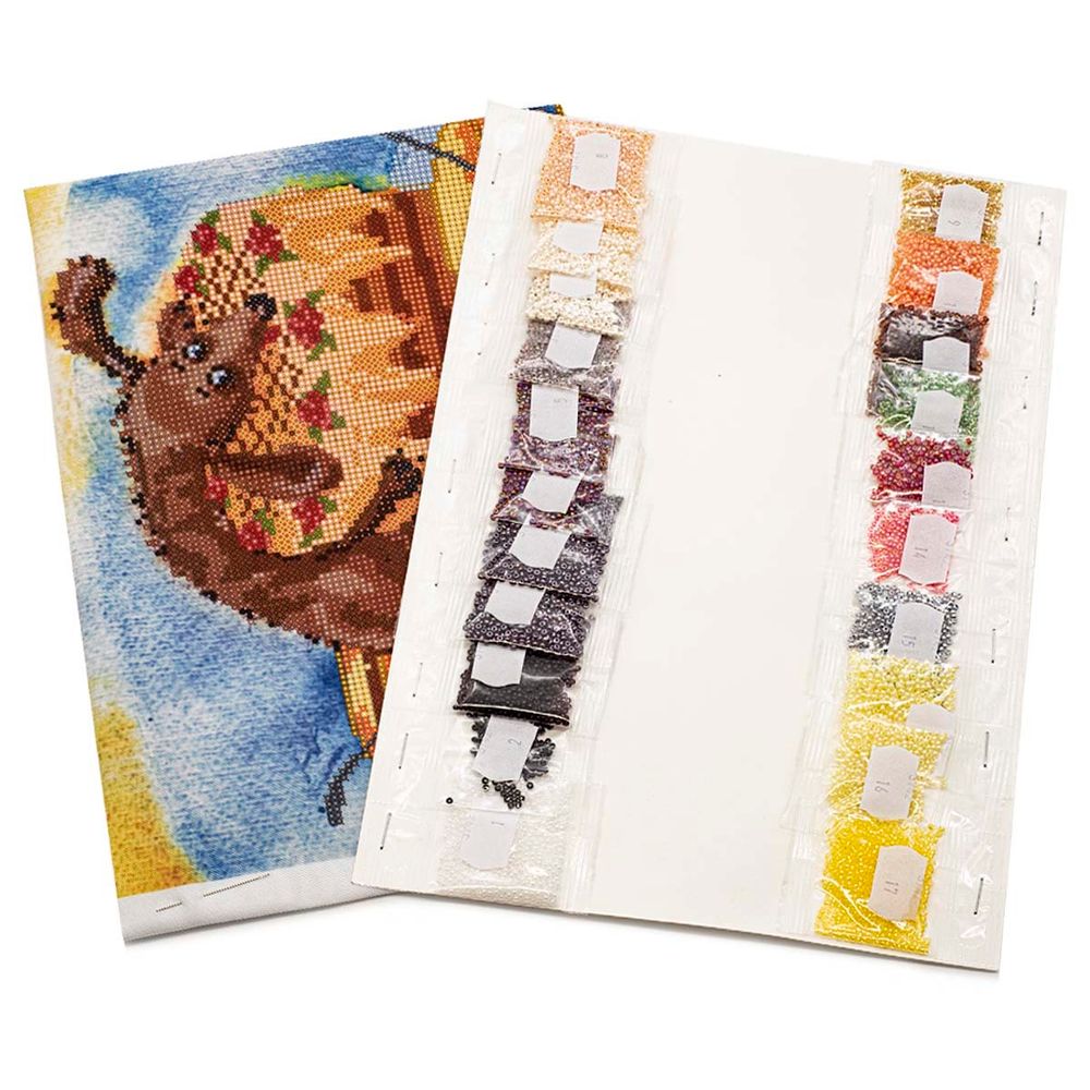 Набор для вышивания бисером Hobby&Pro, Сладкоежка, 30х22 см
