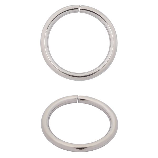 Кольцо разъемное металл in ⌀15 мм (19 мм внешн.), никель, 100 шт