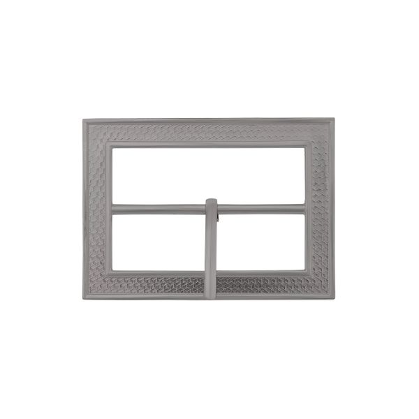 Пряжка ременная металл 50 мм, прямоугольная, олово (чер.никель), MT-1851