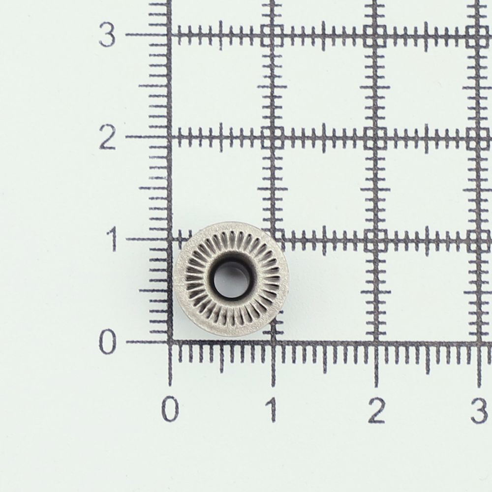 Часть кнопки Альфа (S-образная) ⌀11 мм (D-часть), 520 т. серебро, 100 шт, 523538, BIG