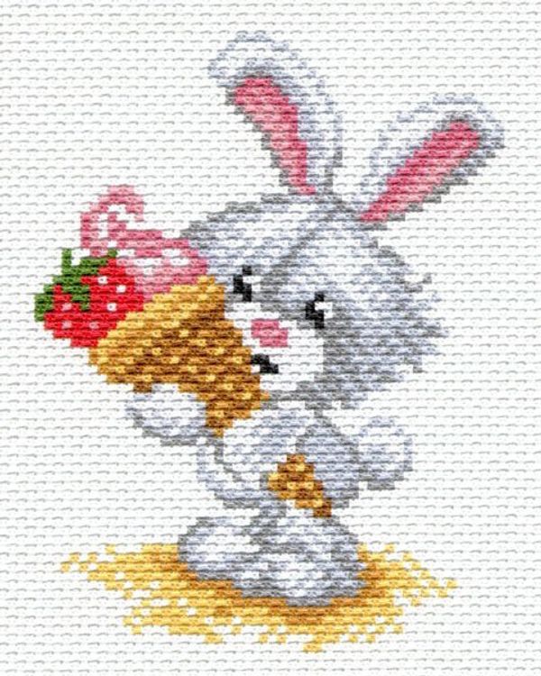 Набор для вышивания нитками Матренин Посад, Зайка 16х20