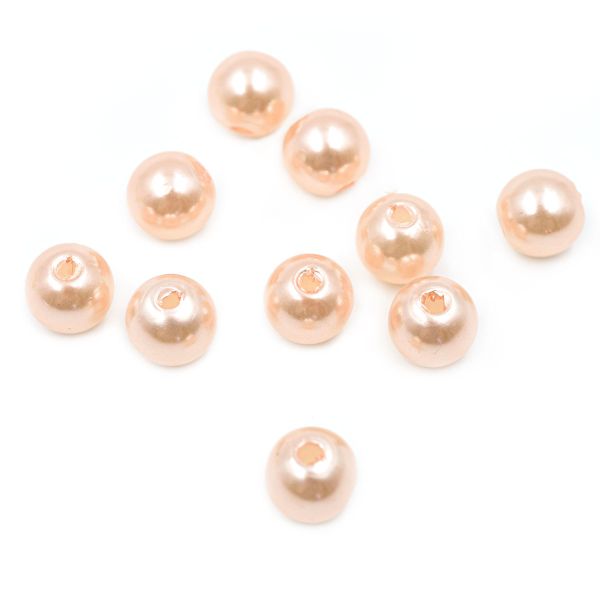 Бусины пластик (жемчуг) ⌀8 мм, 25 г, Astra&Craft, 006 NL розовый