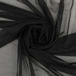 Сетка бельевая эластичная 51 г/м², шир.150 см / 50 метров, черный /03128209.170/