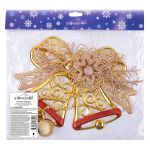 Елочная игрушка, 5 шт, №01 колокольчики 20х28 см, Snoweekon SNW-D092