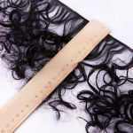 Трессы для кукол 15 см, 100 см, 38 г, 06 черный, HobbyBe HAR-4