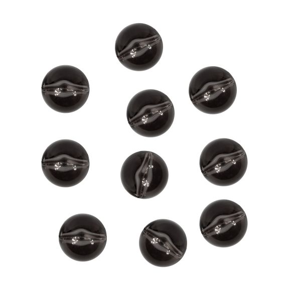 Бусины пластик ⌀16 мм, 10 шт, №02 черный, Zlatka PWB-03