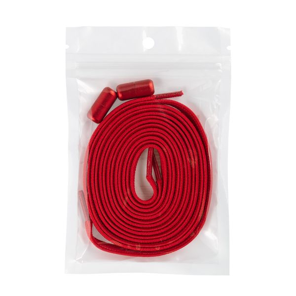 Шнурки эластичные с застежкой 6 мм, №7 Красный, Gamma GBG-06